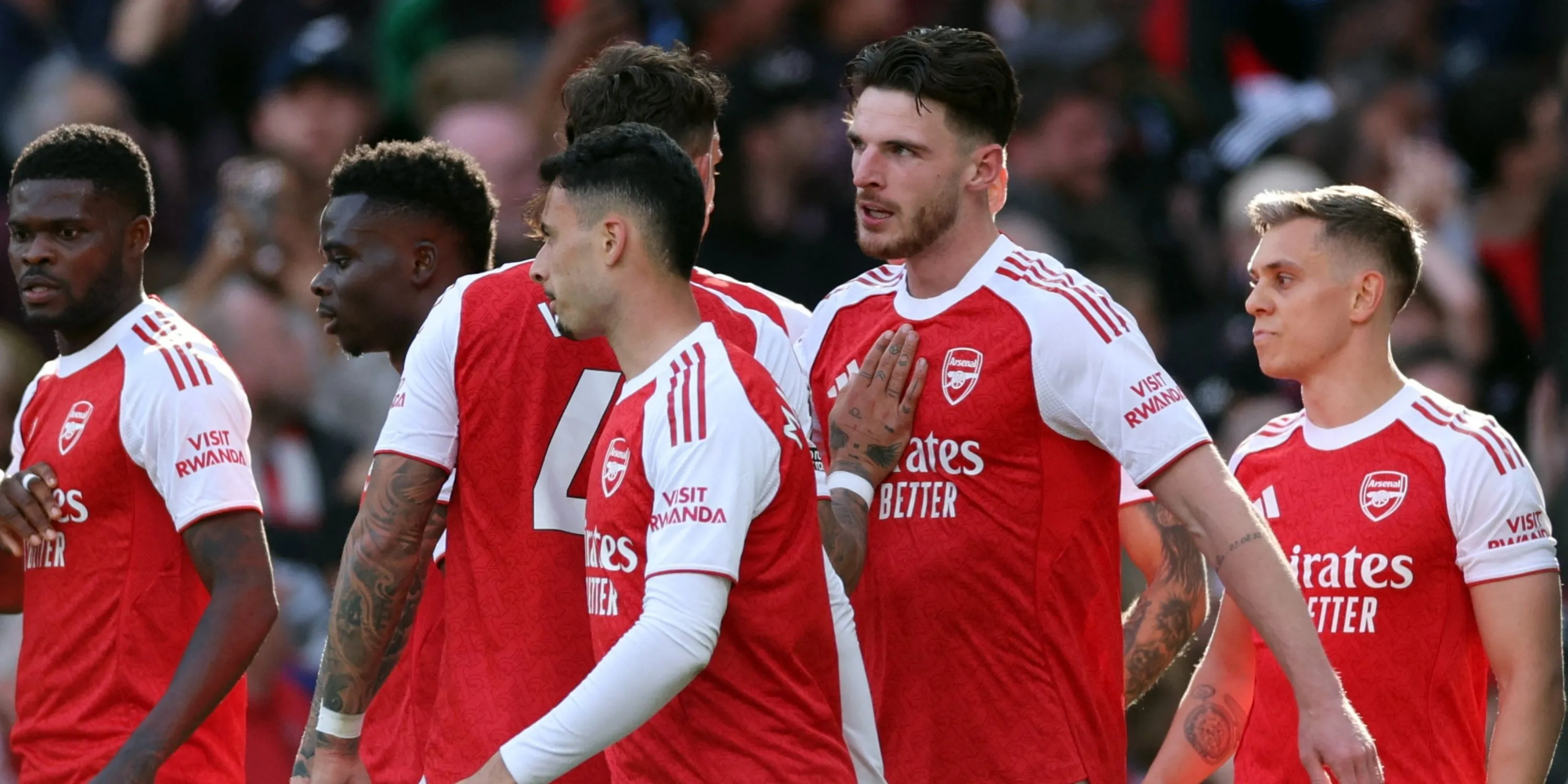 Các cầu thủ Arsenal ăn mừng bàn thắng quan trọng trước Newcastle giúp đội nhà giành vé dự Cúp C1
