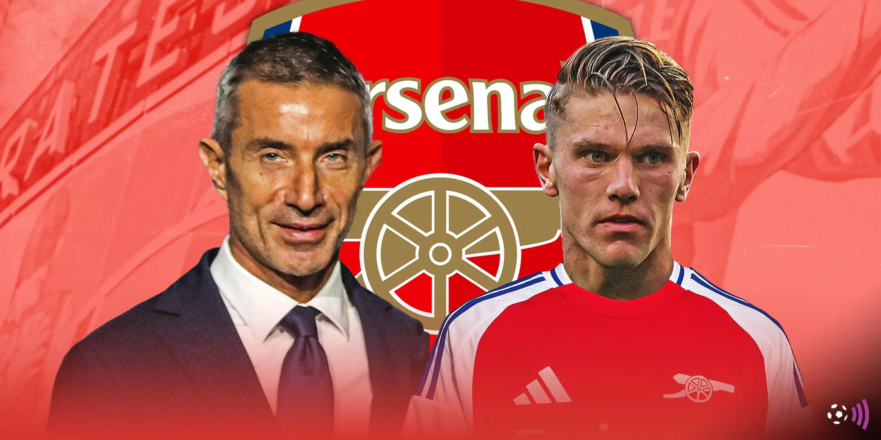 Hình ảnh ghép Viktor Gyokeres trong màu áo Arsenal, minh họa tin đồn chuyển nhượng