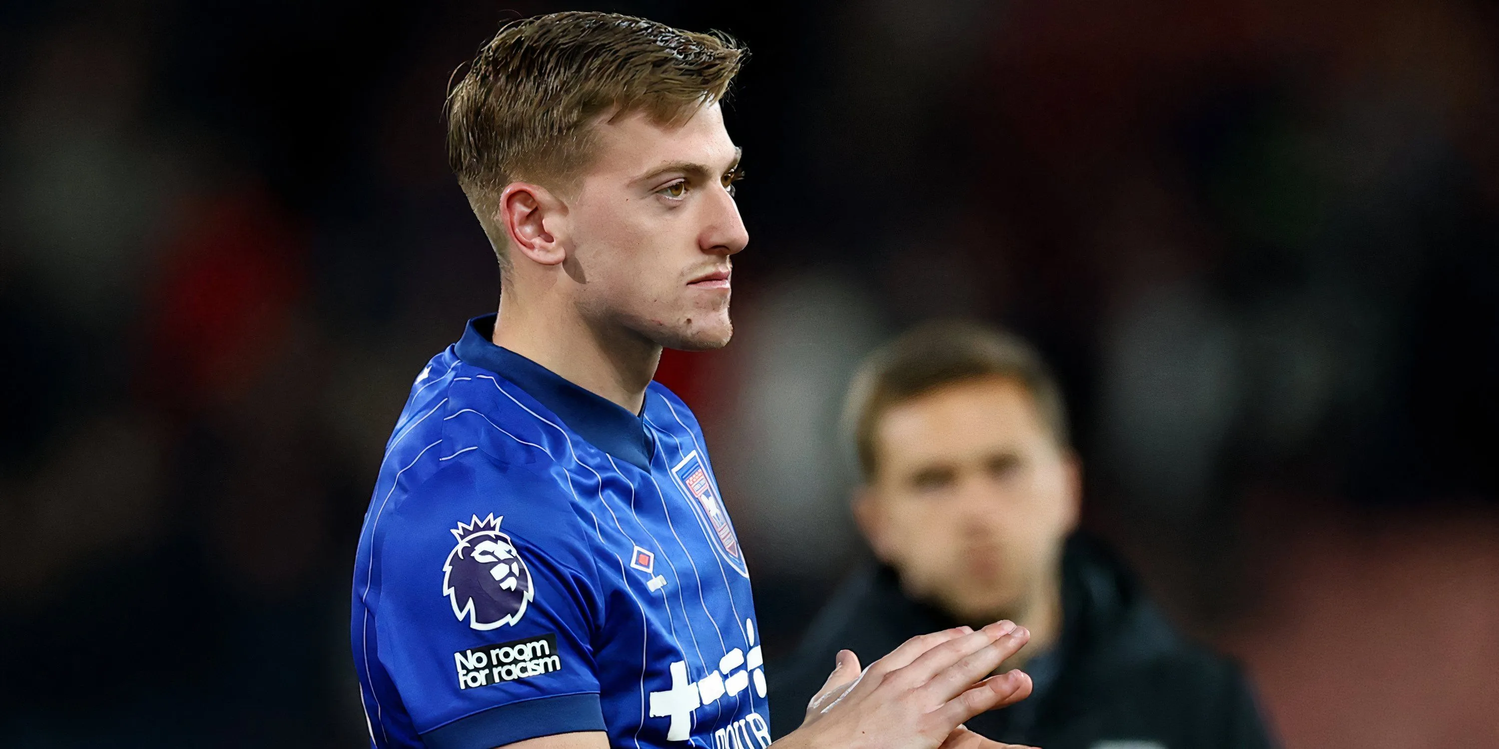 Tiền đạo trẻ Liam Delap trong màu áo Ipswich Town