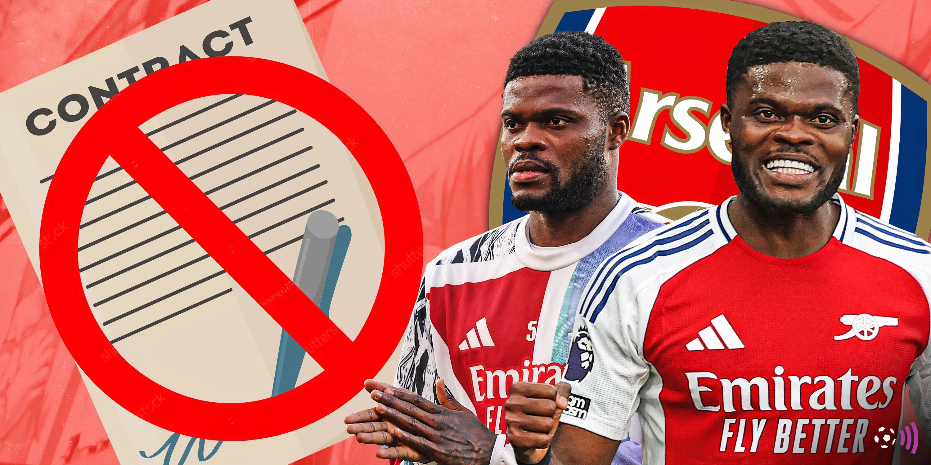 Tiền vệ Thomas Partey của Arsenal đối mặt tương lai bất định