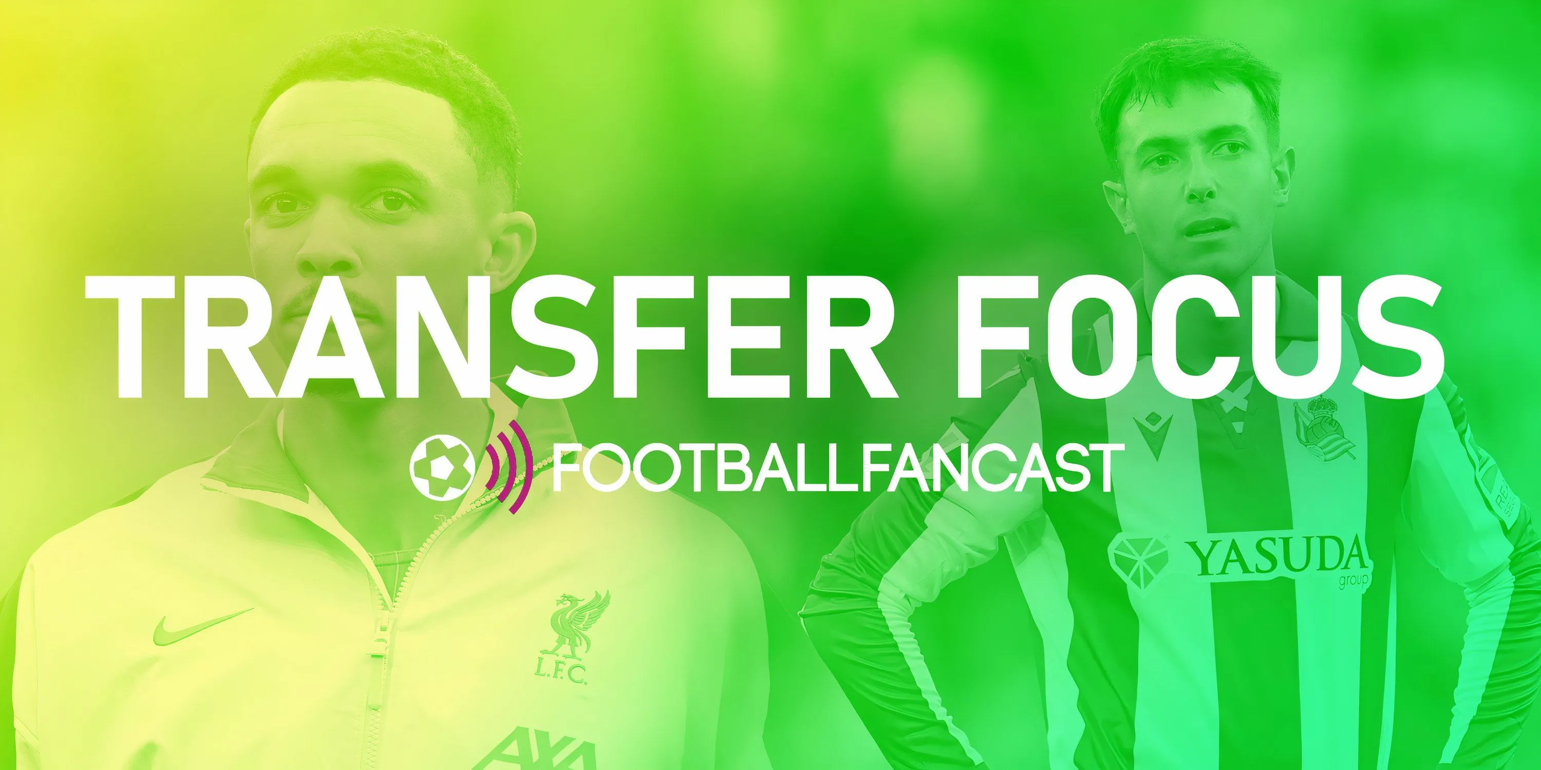 Biểu ngữ 'Transfer Focus' của Football FanCast, tập trung vào tin tức chuyển nhượng