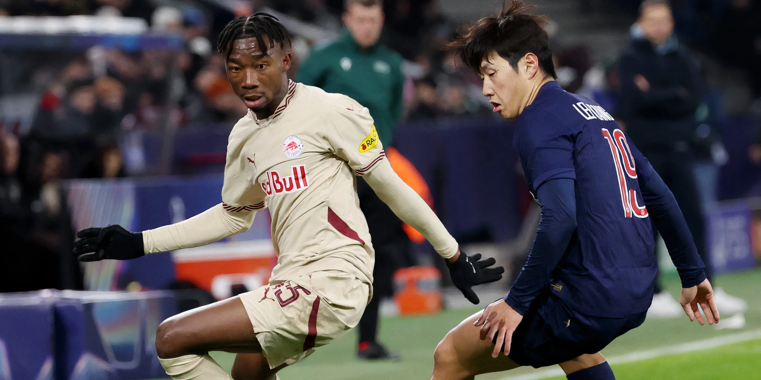 Dorgeles Nene trong màu áo RB Salzburg, mục tiêu chuyển nhượng của Tottenham