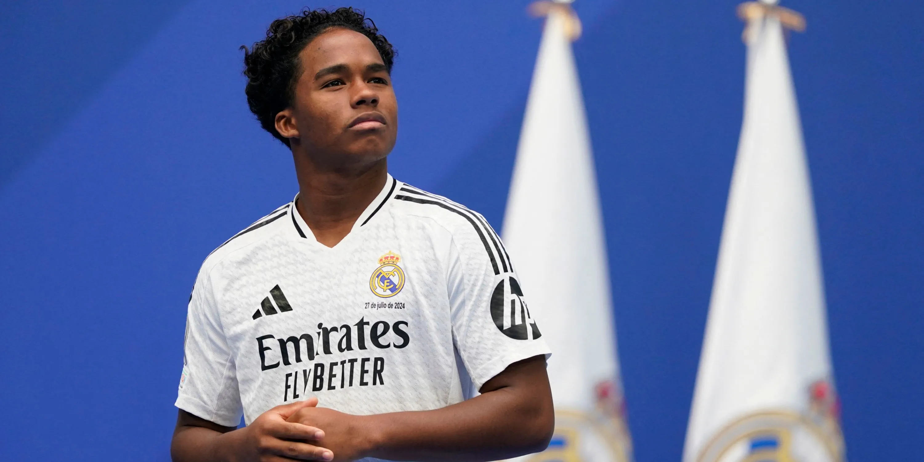 Endrick tại buổi ra mắt Real Madrid