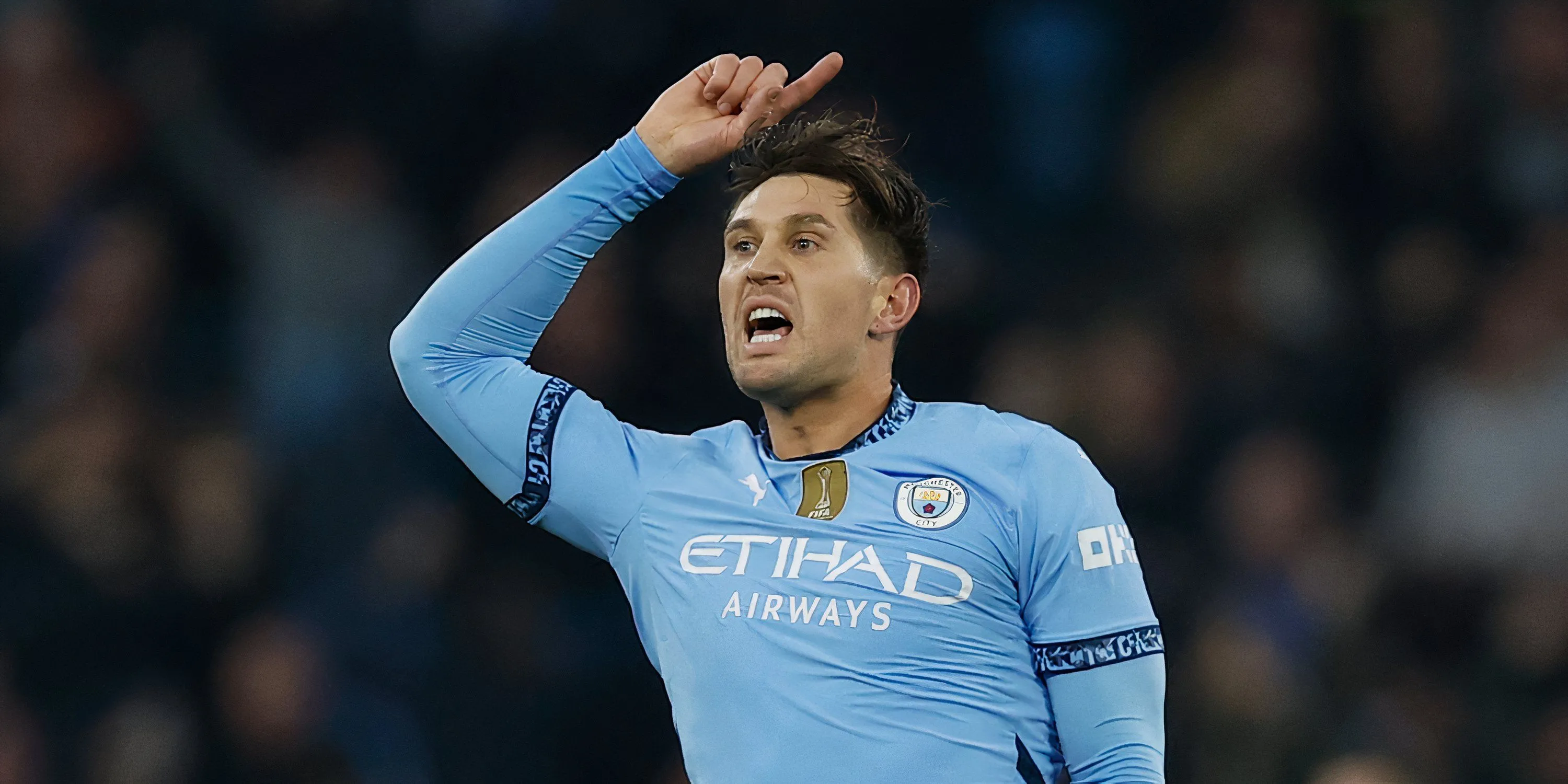 Hậu vệ John Stones trong màu áo Man City tại Premier League