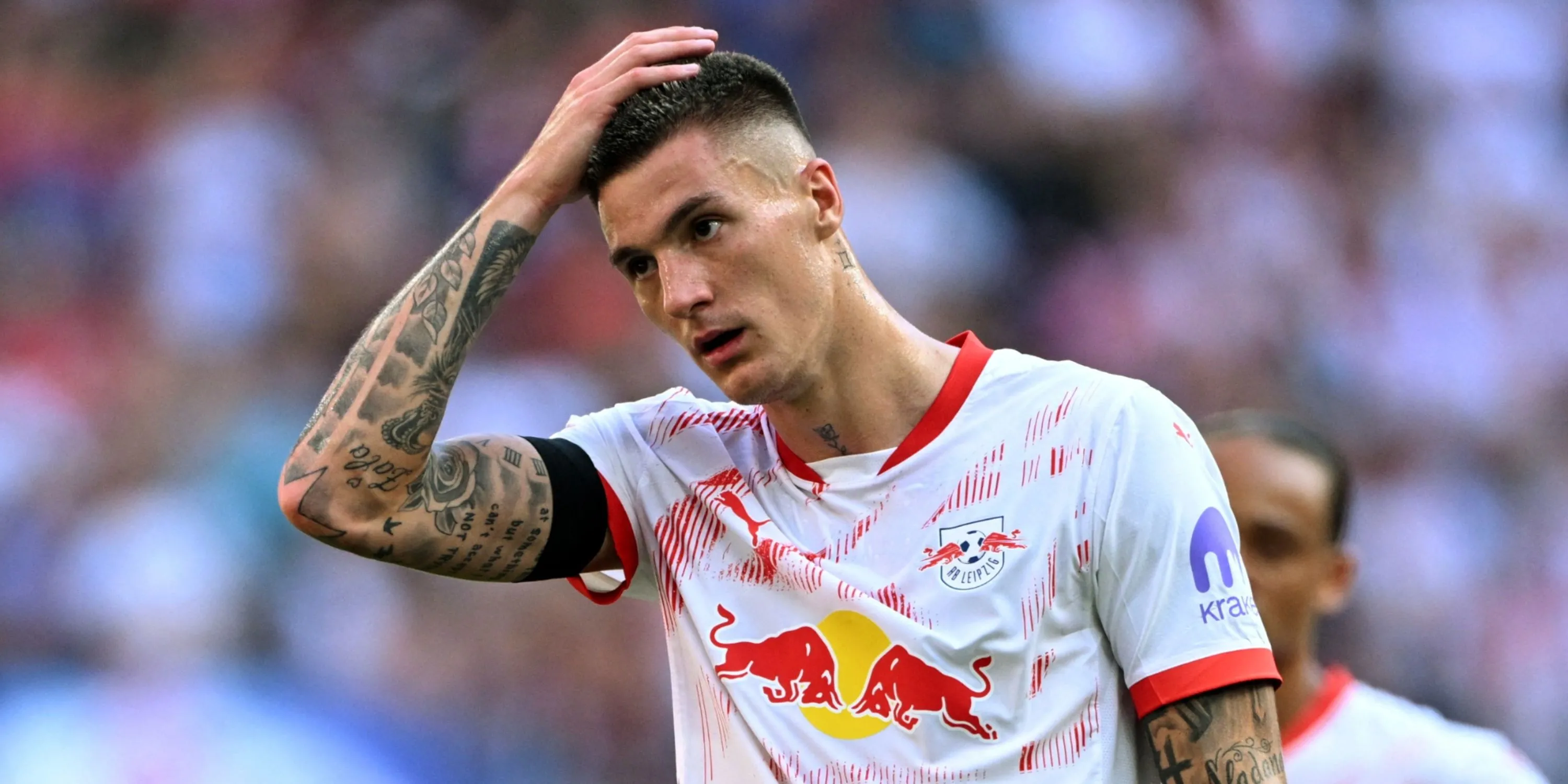 Tiền đạo Benjamin Sesko của RB Leipzig, mục tiêu chuyển nhượng tiềm năng của Manchester United.