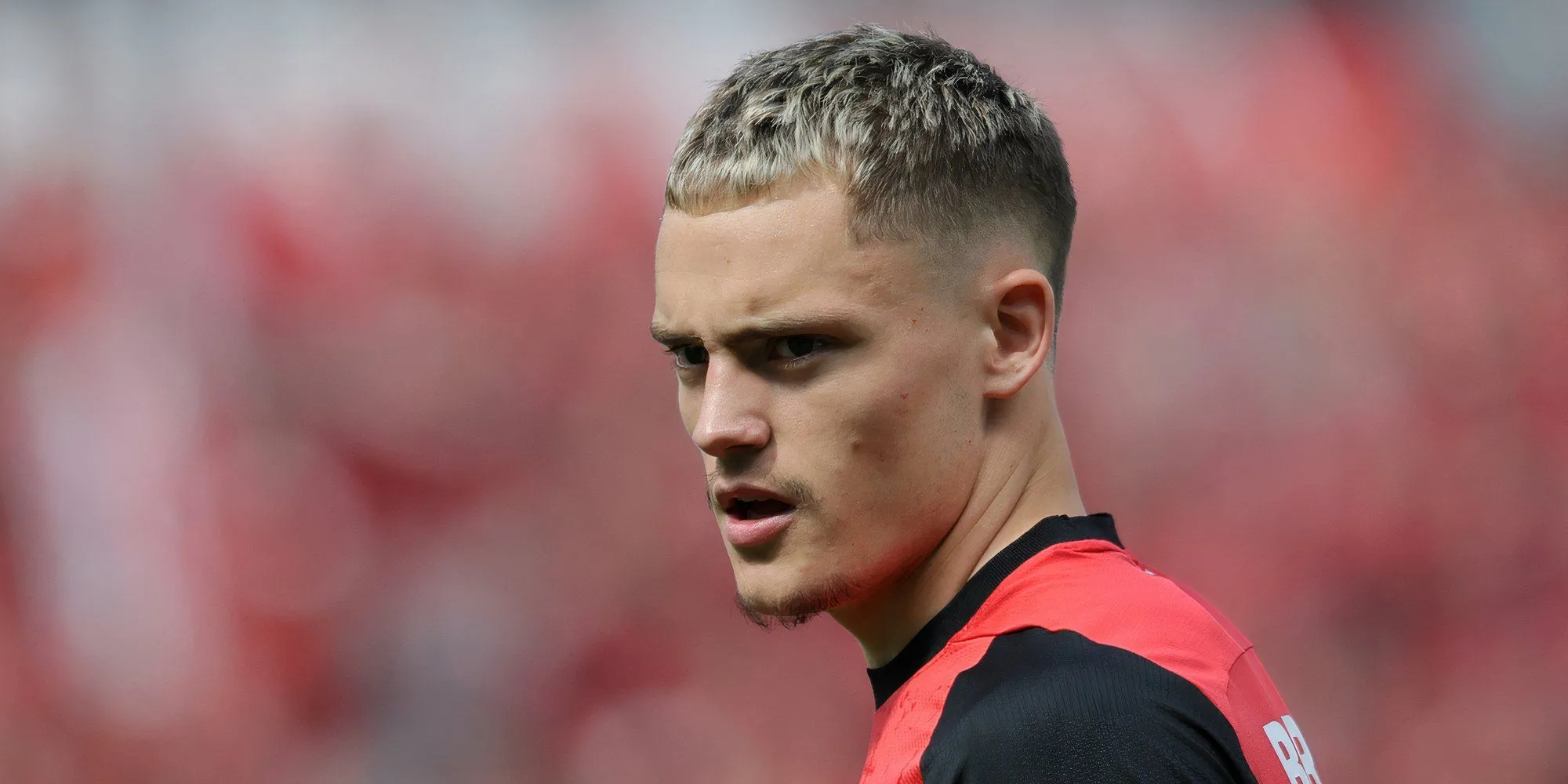 Tuyển thủ Đức Florian Wirtz trong màu áo Bayer Leverkusen, mục tiêu chuyển nhượng của Liverpool.