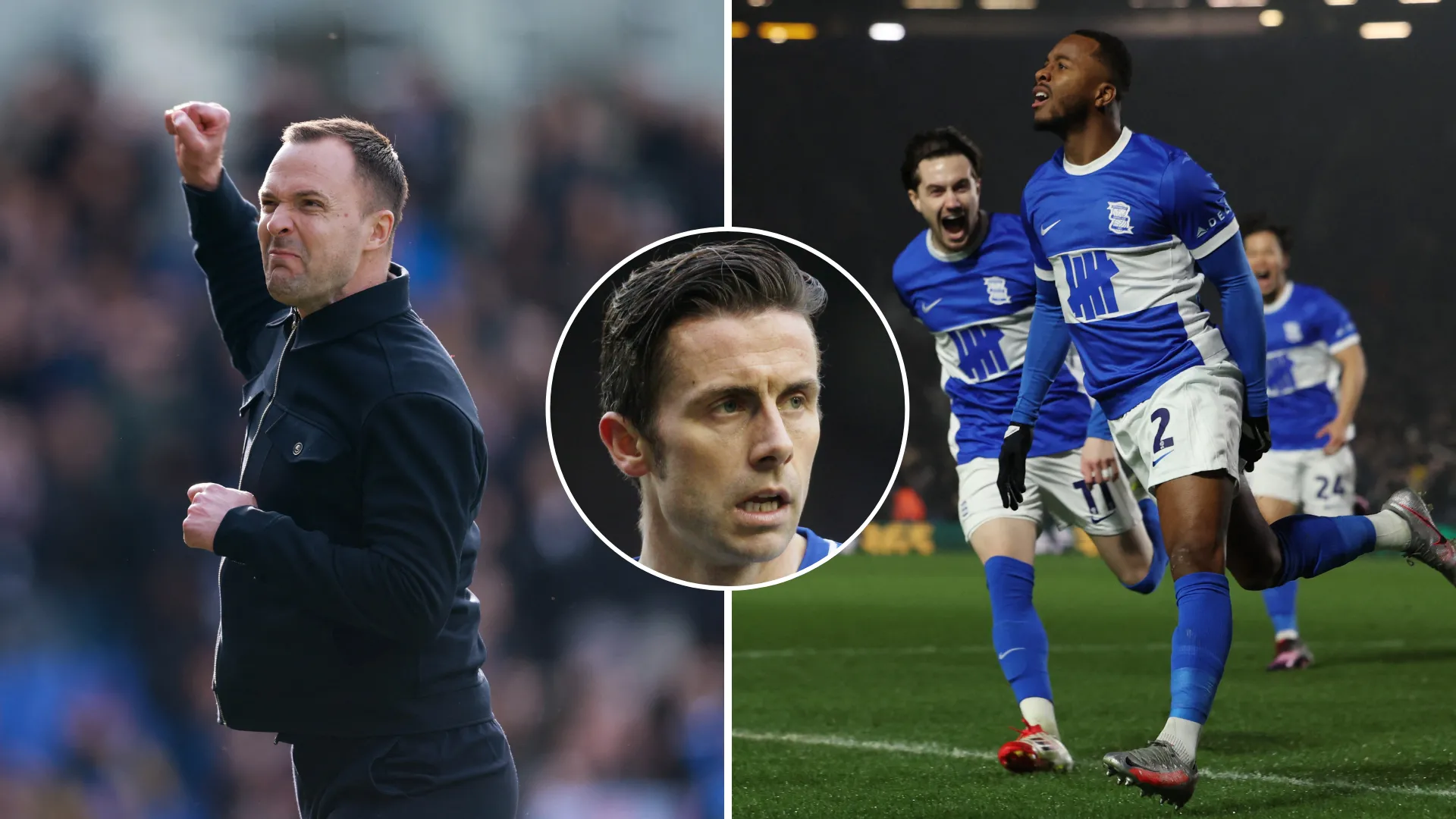 Bình luận viên David Prutton và HLV Chris Davies của Birmingham City trong một cuộc thảo luận về triển vọng CLB
