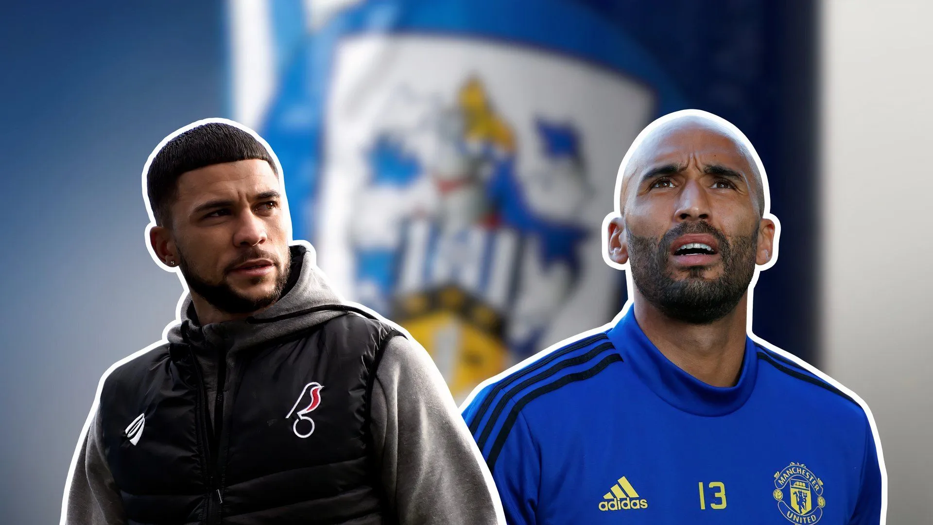 HLV Lee Grant của Huddersfield Town cùng cầu thủ Nahki Wells, cho thấy hoạt động chuyển nhượng của câu lạc bộ.