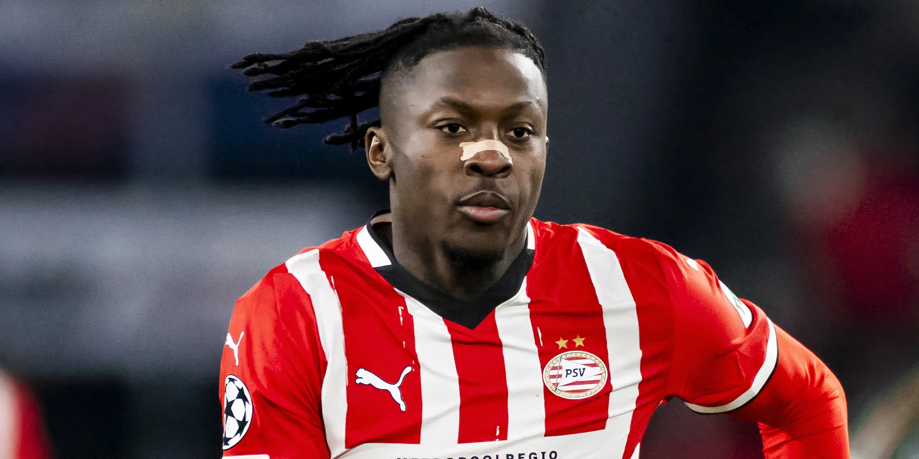 Johan Bakayoko thi đấu cho PSV Eindhoven, mục tiêu chuyển nhượng của Newcastle