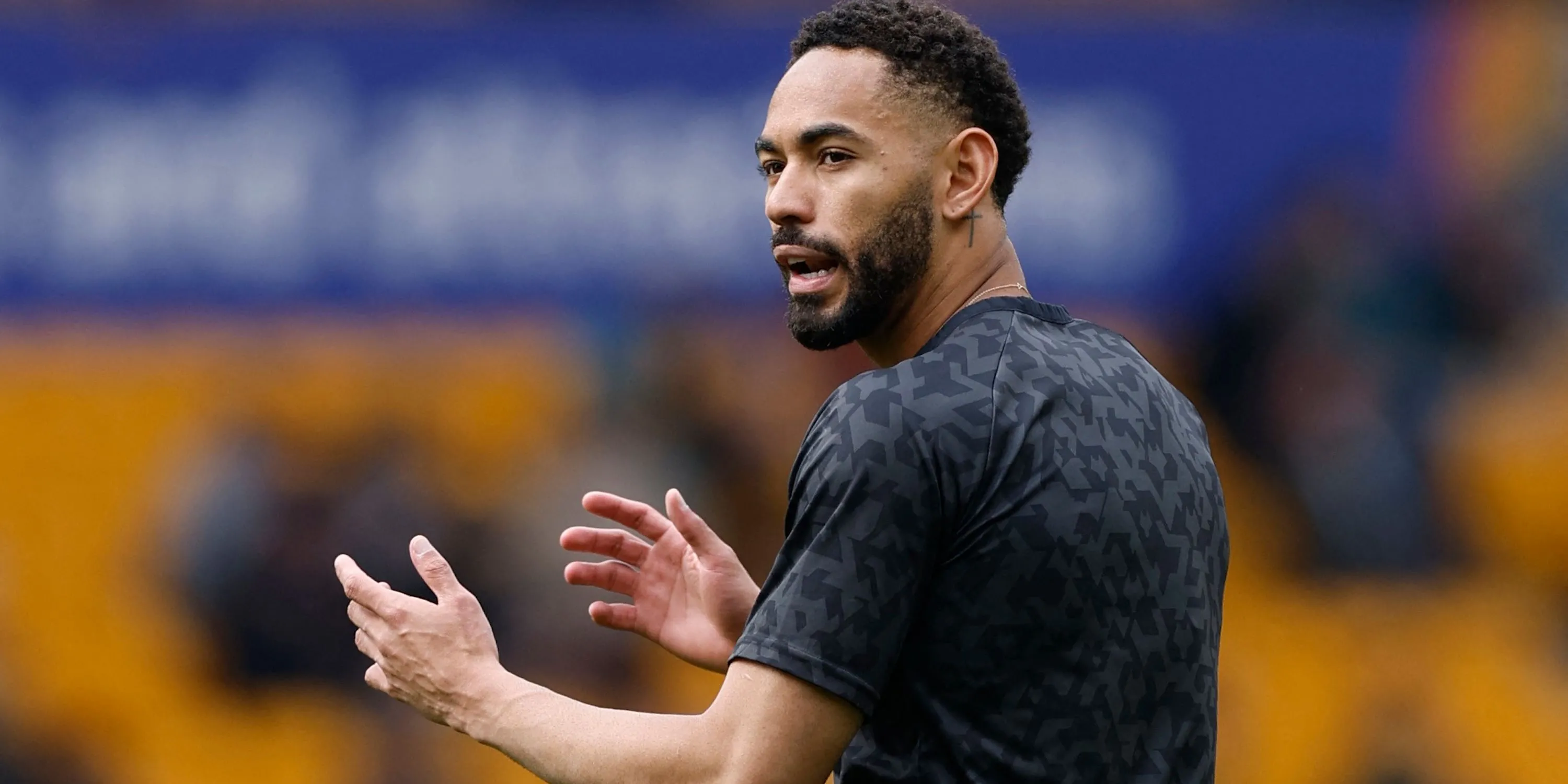 Matheus Cunha trong màu áo Wolverhampton Wanderers trước khi gia nhập Man Utd