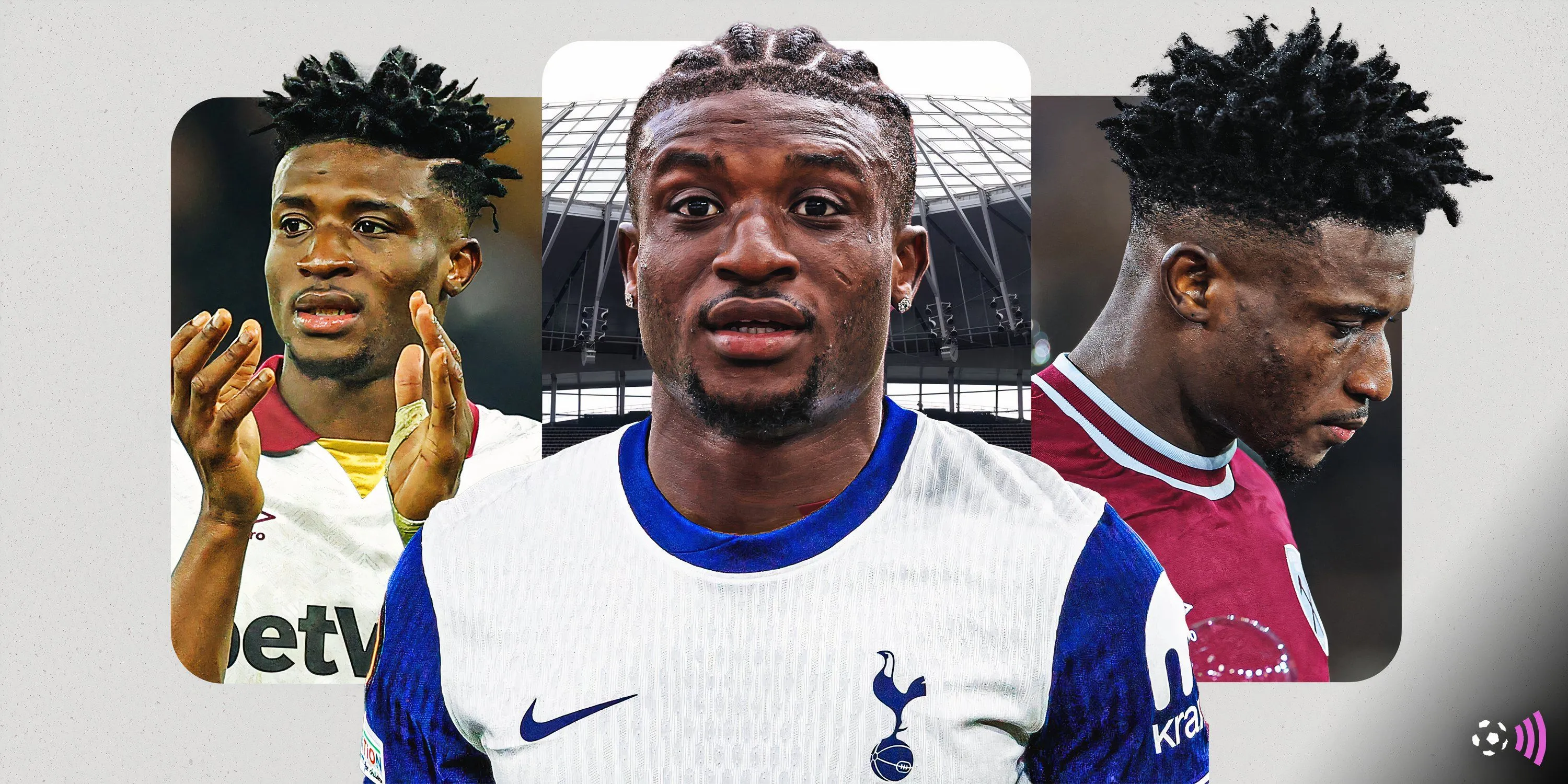 Mohammed Kudus trong màu áo Tottenham sau khi chuyển nhượng từ West Ham United.
