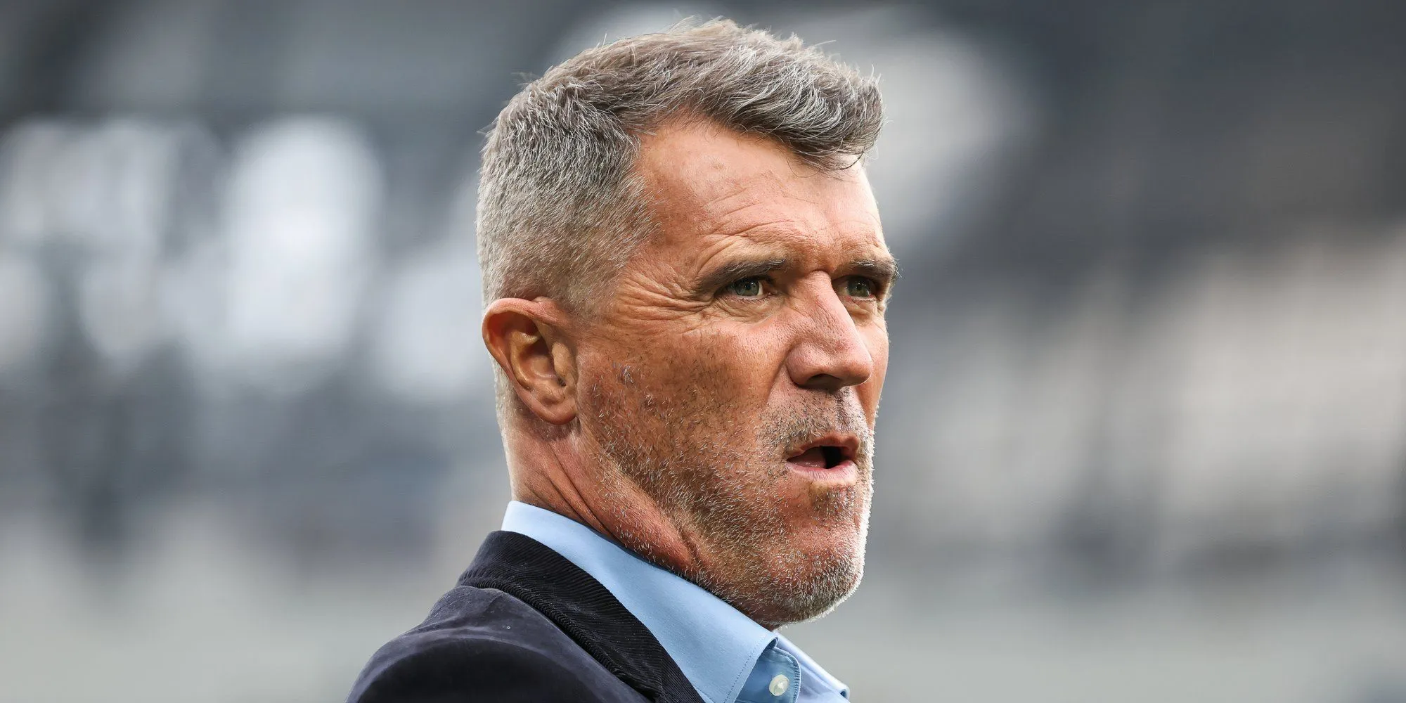 Roy Keane khi làm bình luận viên, hình ảnh quen thuộc sau sự nghiệp cầu thủ cứng rắn