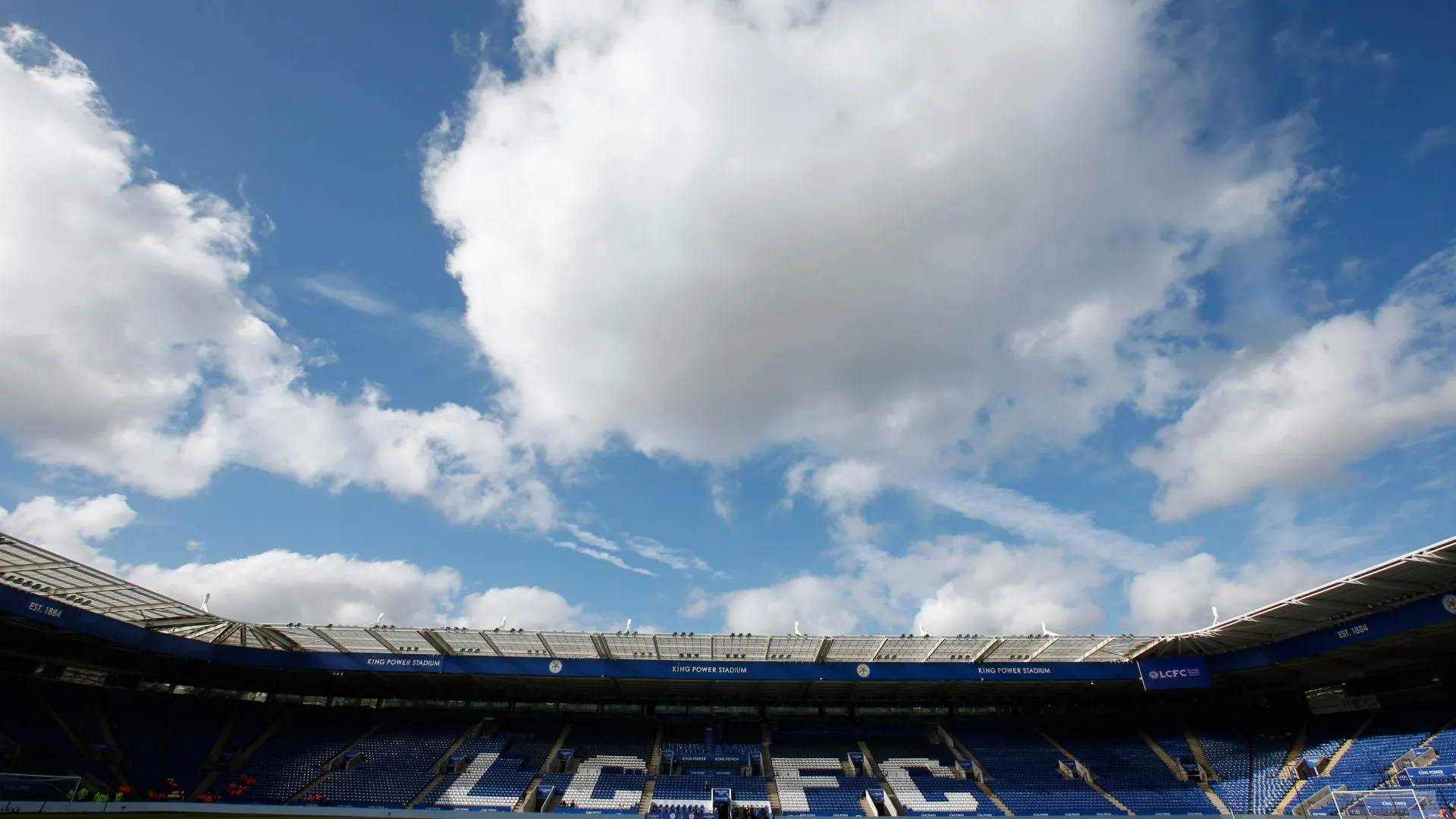 Sân King Power của Leicester City, nơi từng bùng nổ với tiếng reo hò của nhà vô địch.
