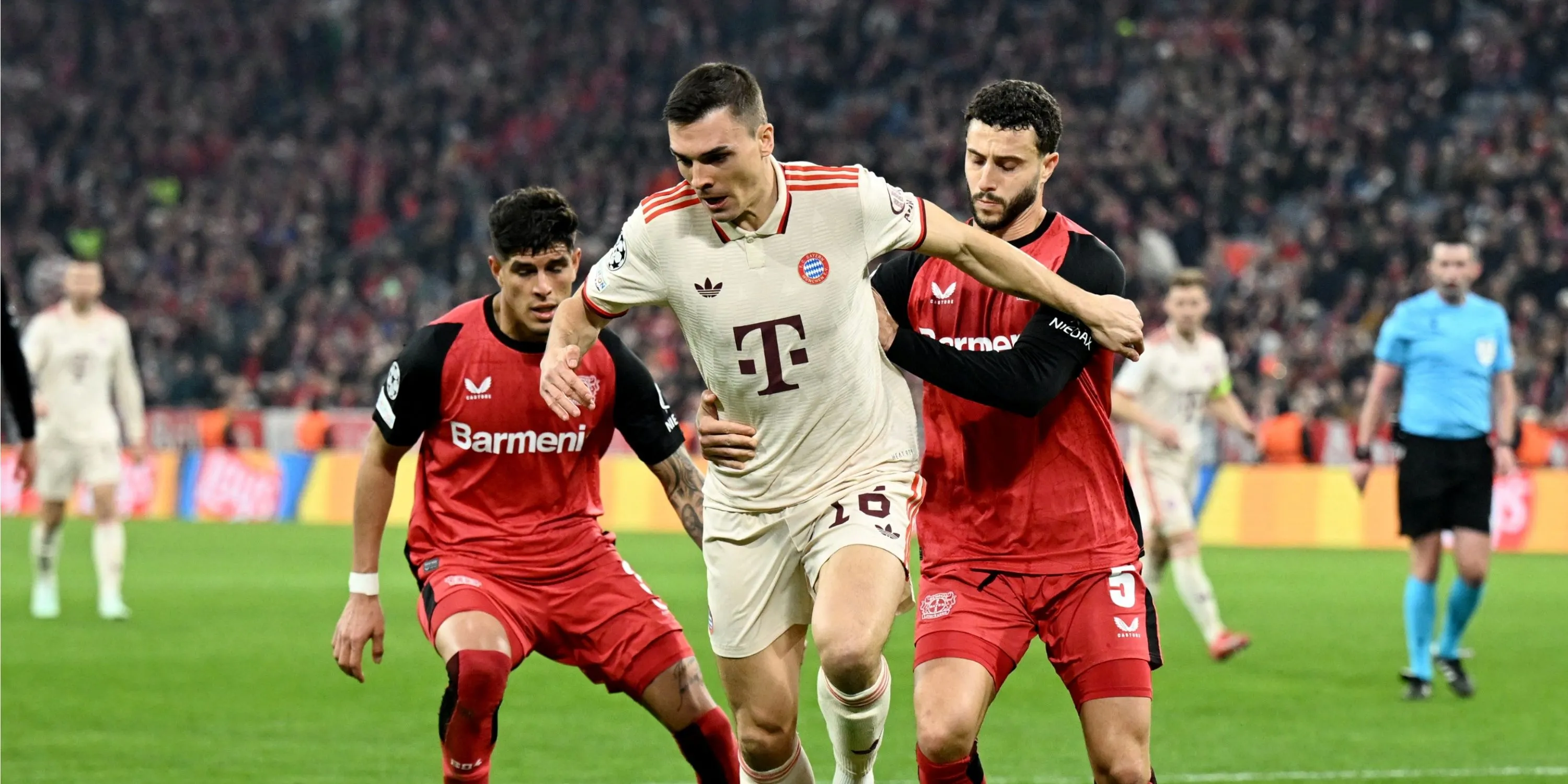 Joao Palhinha trong màu áo Bayern Munich, tiền vệ phòng ngự mà Tottenham quan tâm