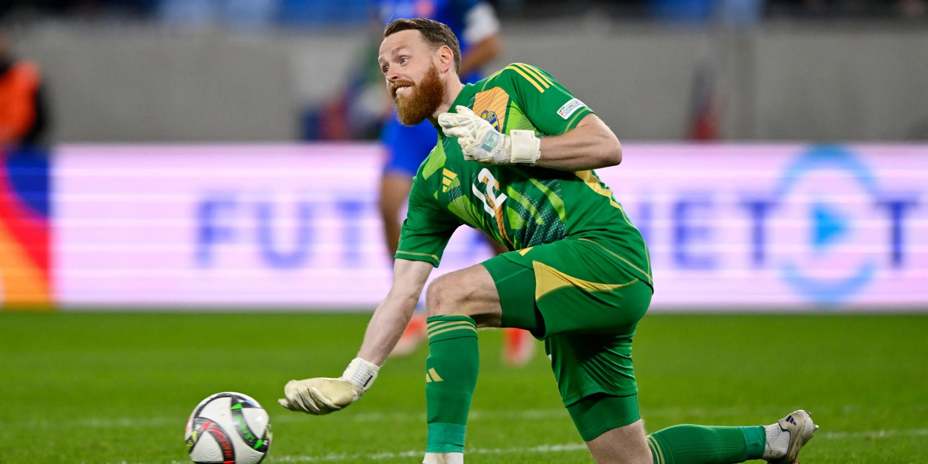 Thủ môn Viktor Johansson của Thụy Điển